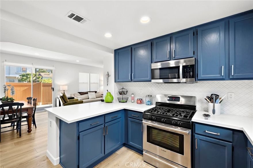 It is time to start enjoying a modern and stylish lifestyle in this beautiful ONE BEDROOM | ONE BATHROOM California Court beauty -- it is proof you really can have it all!  This highly coveted GROUND LEVEL | SINGLE LEVEL with no steps is tastefully remodeled and awaiting your arrival!  Upon entry, you will be drawn to the natural light that floods the home along with the open concept floor plan.  Crisp white tones and luxury vinyl flooring flow throughout the entire home. Nothing compares to the living room's inviting atmosphere with a gas fireplace and a custom mantle.  Entertaining in the dining area will be a breeze as it offers plenty of space and is adjacent to the gourmet-style kitchen that is filled with stainless appliances, gorgeous cabinetry, white quartz countertops and bar seating.  Comfort is yours in the generous primary suite featuring a closet with custom built-ins, ceiling fan, and a remodeled luxurious ensuite with ample vanity space, and walk-in shower. Effortlessly hold leisurely gatherings out on the private patio.  DIRECT GARAGE ACCESS to your one car garage is where you will find the laundry area along with additional space for storage.  Amenities to enjoy within the community are a swimming pool | jacuzzi and playground area for the little ones.  In addition, as a resident of California Court, you have the privileges of being a member of Lake Mission Viejo.  A fantastic location giving you easy access to outstanding schools, shopping, restaurants, and toll road | freeways.  Come for a tour before it slips away!
--