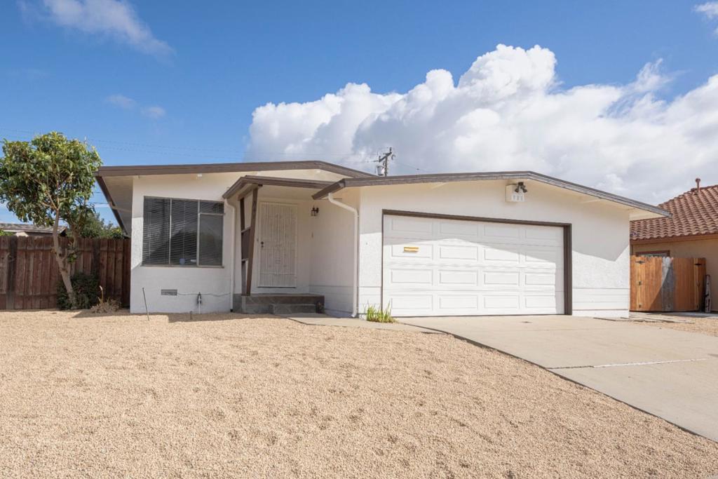 Just Listed! Welcome to 847 Meadow Drive, a charming 3-bedroom, 2-bath home in Salinas offering a warm blend of character and comfort. Inside, youll be greeted by beautiful natural light that highlights the wood flooring and rustic wood ceiling panels, creating a cozy yet inviting atmosphere. The home features fresh interior and exterior paint, giving it a crisp and modern feel throughout. Step outside to a nicely sized backyard perfect for relaxing, gardening, or entertaining complemented by fresh landscaping that enhances the homes curb appeal. Conveniently located near shopping centers, schools, and with easy access to Highway 101, this property combines everyday convenience with timeless charm. 847 Meadow Drive is move-in ready and waiting for its next owners to enjoy!