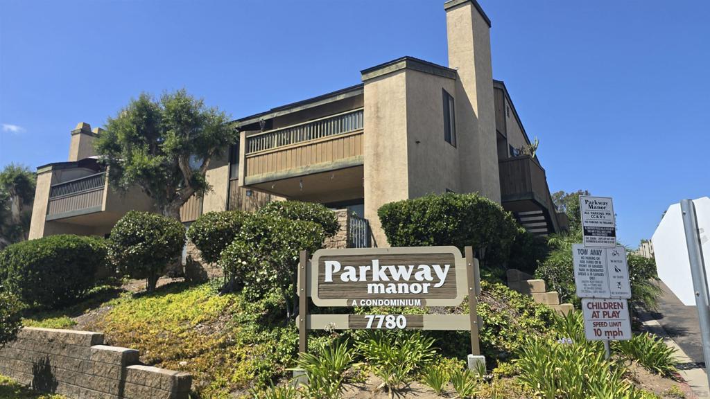 Located in the heart of La Mesa, this bright 2-bedroom, 2-bath condo in Parkway Manor offers comfort and convenience. Just minutes from Lake Murray, Grossmont Center, Costco, dining, shopping, and Grossmont Hospital—easy freeway access. The spacious living room features a beautiful wood-burning fireplace and direct access to a private, covered balcony. the generously sized bedrooms offer ample closet space. Additional highlights include stainless steel appliances, including microwave, dishwasher, stove/oven, refrigerator/freezer. Central heating and A/C, ceiling fans throughout, in-unit stacked washer and dryer, and two assigned parking spots—one covered and one just steps from the unit. Enjoy the beautifully maintained community pool and spa. HOA fees include cable TV through Cox and all utilities except electricity.