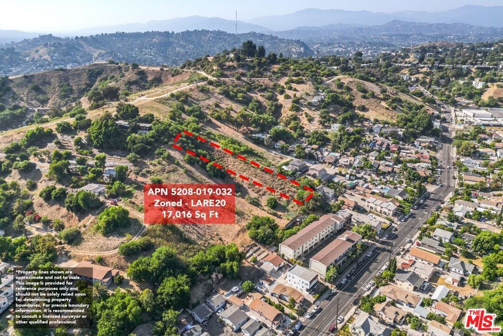 Unlock the value of this raw Los Angeles view parcel by creating an assemblage with adjacent land also available for purchase, increasing the size and number of units that can be built in a given project. The subject property itself measures just over 17,000 square feet and is zoned LARE20, allowing a variety of possibilities for development. One of the high points of the Happy Valley neighborhood near Montecito Heights, what really makes this opportunity special is its tranquil view of the verdant hillside directly to the east.