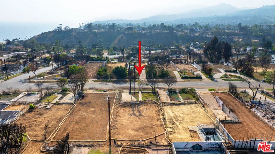 LIVE THE VILLAGE LIFE! Magnificent, quintessential Palisades lifestyle location! The Village/Via/Swarthmore Bluffs at your doorstep!! Perfectly flat, approx. 50' x 120' slightly elevated, rectangular parcel, conveniently located in the 600 block of Via De La Paz. The previous floor plan spread over 3,179 sqft with ideal indoor/outdoor flow to front and backyards and featured expansive views of majestic, picturesque mountains and a cloud of cascading pink sunsets from the upper front rooms, exuding tranquility and luxurious ease! Spectacular living environment in the heart of the most coveted/user friendly/accessible Westside location! EPA (Phase 1) remediation and debris removal by U.S. Army Corps of Engineers (Phase 2) have been completed. Coastal Commission Provisions: Calvo Exclusion Area. Tract 9300. Become part of the rebirth of our beloved community!