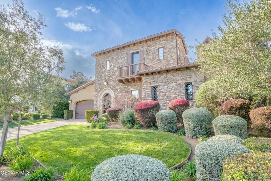 Exceptional single story premiere estate in exclusive gated Sedona. Tuscan inspired villa with stone facade on premium expansive flat lot with views, privacy and backing open space. Private interior courtyard with relaxing fountain and stairs to secluded upper level retreat with 1/2 bath and beautiful mountain views, perfect for office, guests or gym. Popular Montecito plan with gorgeous European white oak floors, fresh interior paint with light neutral tones, custom window treatments & plantation shutters, crown molding, designer light fixtures & ceiling fans, recessed lights. Spacious, flowing open floor plan with soaring 12-ft ceiling. Just off the entry is study/office with vaulted ceiling with wood beams. Formal dining room, living room with cozy fireplace. Amazing gourmet kitchen is the heart of the home with stunning marble counters, large center island with breakfast bar, walk-in pantry, hidden coffee bar, Wolf range and double oven, Subzero fridge, ice maker, new sink & faucet, and backyard views. Adjacent huge great room with built-in cabinetry, centered fireplace, and surround sound,  Warm and inviting master suite with fireplace, custom window coverings, French doors to the backyard, incredible spa-quality bath with dual vanities, huge shower, marble floors, his and hers walk-in closets with custom built-ins. Three additional spacious ensuite bedrooms are situated on private wing with access to courtyard. Private backyard in a spectacular setting, large patio with multiple seating areas, fire pit with bench seats perfect for entertaining, landscape lighting in front and backyard, expansive flat grassy area, steps lead to garden with an abundance of fruit trees and incredible mountain views. 3 car tandem garage, new water heaters, and cabinets. Attic with tons of storage. Amazing curb appeal. Indoor/outdoor year round living. A special offering!