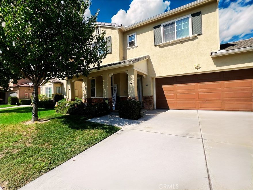 Part of the Montelena community, this beautiful 2-story home boasts 4 bedrooms and 2.5 bathrooms. As you enter, one will notice the spacious open floor concept, with the main living room for entertainment. Spacious kitchen and second living room makes for an even more inviting atmosphere. Downstairs you will also find the half bath. Upstairs, you will find all bedrooms, including a laundry room. The master room also provides a spacious walk-in closet, along with a shower and bathtub. Hallway bathroom you will also find it with a double sink and additional privacy for the toilet and bathtub. The home also provides a spacious backyard for gatherings/hosting. Aside from the 2-car garage, the long driveway also allows for additional parking. Home is situated in front of the community playground, along with a short walk to the community pool. Close to major freeways, schools, shopping, and grocery stores.
