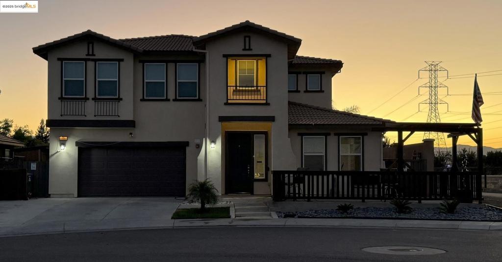 Remarkable property situated in an exceptional location, offering convenient access to both I-80 and I-505, and just minutes away from the Vacaville Premium Outlets. This residence is also within the highly regarded Browns Valley School District. This nearly new home features five spacious bedrooms and three full bathrooms, including a loft on the upper level and a full bedroom and bathroom on the first floor for added convenience. The gourmet kitchen is truly stunning, equipped with quartz countertops, an island, a breakfast nook, and stainless steel appliances. Recent upgrades include luxury vinyl plank flooring installed in 2021 throughout the home and a brand new front yard patio completed this year. Furthermore, this property offers the significant advantage of a VA assumable loan at a favorable interest rate of 2.625%