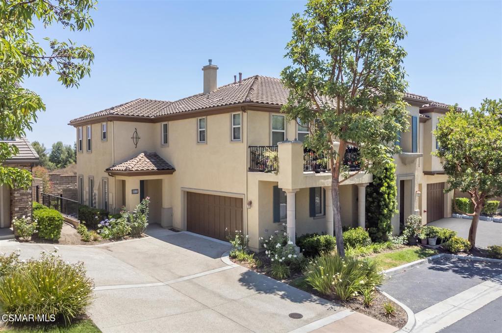 Beautifully Maintained 3-Bedroom Townhome in Waverly Place, Moorpark Highlands! Welcome to this wonderful 3-bedroom, 3-bath townhome located in the highly desirable Waverly Place Community within the Moorpark Highlands development. Built in 2008, this home features a freshly painted interior and a layout designed for comfort, convenience, and style. Interior Highlights:Tile entry and neutral carpeting throughout. Bright kitchen with granite countertops, center island, rich espresso-stained cabinetry, and stainless steel appliances, including a double-door refrigerator. Also low maintenance tile flooring, with direct access to the 2-car garage with built in shelving for storage and a 220V EV hookup. Downstairs features a remodeled bath with a walk-in stall shower and custom tile. Upstairs Features: Spacious Primary Suite with open space views, plush carpeting, a large walk-in closet with built-in organizer, Primary bath featuring tumbled marble countertops, dual-sink vanity, stall shower, soaking tub, and private water closet. Two additional bedrooms with mirrored wardrobe doors and plenty of natural light. Hall bath with single-sink vanity, shower-over-tub combination, and tile flooring. Additional linen storage in the upstairs landing and separate Laundry room. Outdoor Living & Community Perks: Private backyard with patio and grassy area--great for relaxing or entertaining. This home was Virtually Staged for pictures. Community amenities include a gated pool & spa, tot lot, and BBQ area. Close to Mammoth Highlands Park offering over 7 acres of open space, sports courts, jungle gym, and picnic areas. Conveniently located near top-rated schools, shopping, dining, parks, and golf courses, this move-in ready townhome offers the perfect blend of modern features and community lifestyle. Don't miss the opportunity to own in one of Moorpark's most sought-after neighborhoods! Come enjoy the lifestyle and convenience that Waverly Place has to offer...you'll be glad you did. Stop by today!