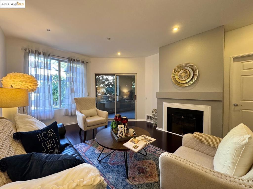 It's your chance again! Back to the property with no fault to Seller! Experience elevated living at the Parkwoods Community, a secluded complex just off Tunnel Road. This gated community is nestled in a quiet neighborhood, offering residents resort-style amenities such as a pool, spa, sauna, fitness center, and clubhouse. Enjoy a luxurious lifestyle in this oasis surrounded by lush trees, all at an affordable price. This refined home features an open-concept design with vaulted ceilings and a cozy fireplace. The chef-inspired granite kitchen enhances the living experience, while the serene balcony provides the perfect spot to relax with a cup of tea in the fresh air. The residence includes two bedrooms and two bathrooms. The master suite boasts a generous walk-in closet, and the unit also includes in-home laundry facilities and two dedicated parking spaces—one in the garage and one exterior. Additionally, there is plenty of guest parking available. The location is highly convenient, just moments away from Rockridge, UC Berkeley, and BART. This is a rare opportunity to own a sophisticated retreat in the heart of the Claremont Hills area.