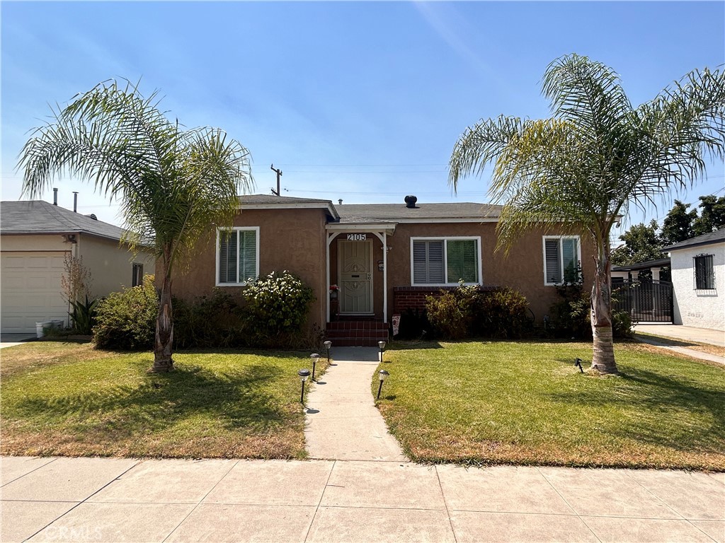 Presenting a thoughtfully upgraded residence in a desirable area of Montebello. Ideal for first-time buyers or anyone seeking a comfortable, move-in-ready home. This 2-bedroom, 1.5-bathroom property offers spacious interiors, including a large family room and an additional bonus room, providing flexible living space for a growing family or remote work needs. The home features upgraded flooring throughout, a refreshed kitchen, and a recently added half bathroom for enhanced functionality. Both restrooms have been beautifully remodeled, offering modern finishes and comfort. Recessed lighting has been added in the family room and den, creating a bright and welcoming atmosphere. Each window is fitted with custom shutters, contributing to the home’s polished look and added privacy. The backyard is designed for both relaxation and entertaining, with a covered patio equipped for a mounted TV, a grill, and ample space for outdoor dining and gatherings. A generous grassy area provides plenty of room entertaining, while mature, fruit-bearing trees, including apple, lemon, and orange, enhance the property’s charm. Lovingly maintained by its current owners, this home reflects pride of ownership and is ready to welcome its next chapter. A solid investment in a prime Montebello location.