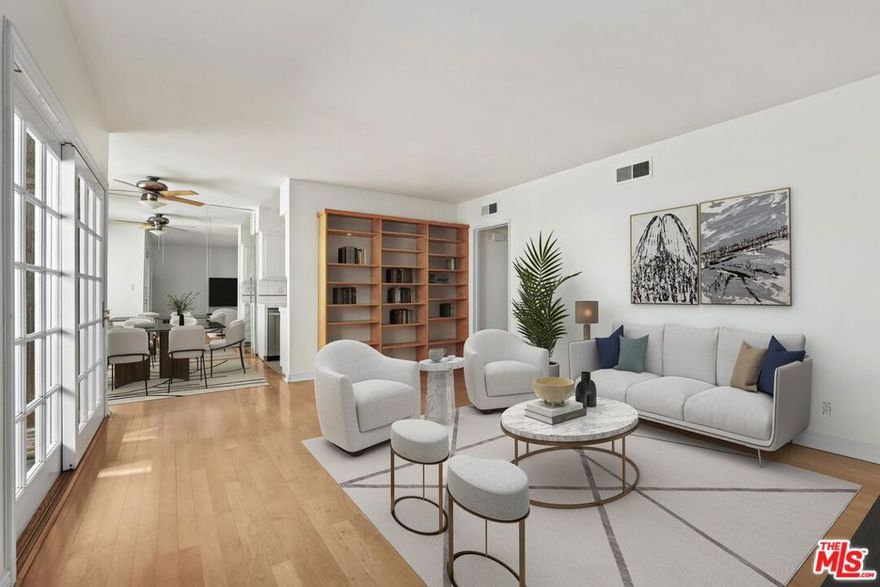 Location, Location!  Situated on one of the most desirable streets in Santa Monica, just one block south of Montana Avenue, this 2-bedroom, 2-bath condo offers endless potential. Nestled in a highly rated building along a picturesque, palm treelined street, the home is freshly painted, features brand-new carpet, and allows for in-unit washer/dryer installation. Secure communal garage allows for easy parking and extra storage space. Enjoy the very best of Westside living with Montana Avenue shops and cafes at your doorstep, easy access to the 10 and 405 freeways, and close proximity to the beach, parks, and all that Santa Monica has to offer. Bring your vision and make this condo your own in one of Los Angeles' most sought-after neighborhoods.
