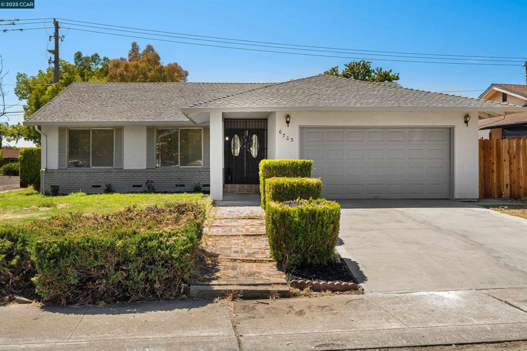 Discover this beautifully upgraded 3-bedroom, 2-bathroom gem, meticulously renovated to offer modern comfort and style. Step inside and be greeted by a brand-new kitchen, a true chef's delight featuring stainless steel appliances, stunning quartz countertops with a tasteful backsplash, a new sink, and all-new plumbing fixtures. Both bathrooms have been completely transformed with contemporary finishes and new fixtures throughout. Enjoy the fresh feel of a newly painted interior and exterior, complemented by elegant new laminate flooring that flows seamlessly throughout the home. Efficiency and comfort are key with a new AC unit and new ceiling fans installed in every room. The kitchen and both bathrooms boast newly installed recessed lighting, providing a bright and inviting ambiance, while the garage benefits from a new light fixture. A new sliding patio door with convenient vertical blind inserts effortlessly connects indoor and outdoor living. The spacious backyard is perfect for entertaining or simply relaxing. You'll love the convenience of this prime location, with shopping, freeways, restaurants, and Costco all in close proximity. This home is move-in ready and waiting for you!