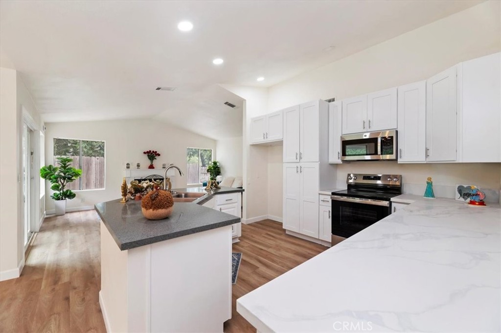 *** Remodeled Dream Home with Sweeping Views on a Secluded Road ***
*** Tucked away on a semi-private, secluded road, this beautifully remodeled 3-bedroom, 2-bathroom view home offers the perfect blend of privacy, style, and comfort. Sitting on an expansive 10,900 sq ft lot, the 1,774 sq ft interior has been thoughtfully updated throughout—move-in ready and designed for modern living ***
*** Step into a spacious, light-filled layout featuring a stunning kitchen with a large center island, perfect for cooking, gathering, and entertaining. The open-concept design flows effortlessly into the living and dining areas, all enhanced by picturesque views and high-quality finishes ***
*** New Flooring throughout , New master retreat And Bath , New Roof ***
*** Enjoy peace and privacy in the backyard that’s easy to maintain—ideal for relaxing weekends or future custom outdoor upgrades ***
*** Whether you’re looking for a quiet retreat or a stylish place to host, this home delivers it all. Don’t miss your opportunity to own this serene and tastefully done Escape ***