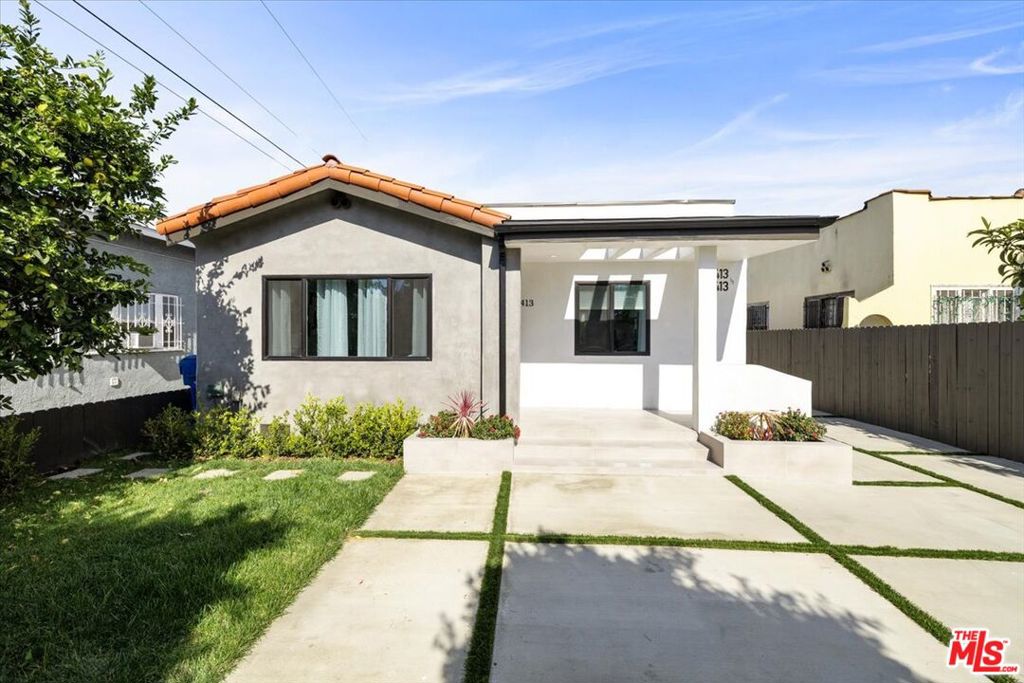 Stunning Modern Home in Prime West Adams! Welcome to this fully renovated modern single-family home in the heart of West Adams, one of Los Angeles's most vibrant and rapidly growing neighborhoods. Situated on a spacious gated lot, this property offers exceptional multi-generational living or rental income potential. The main house features 4 bedrooms and 3 bathrooms across 1,616 sq ft, showcasing an open-concept floor plan, a chef-inspired kitchen with stainless steel appliances, custom cabinetry, and an oversized island perfect for entertaining. The luxurious primary suite includes a walk-in closet, en-suite bath, and direct access to a private backyard oasis. Additional highlights include a dedicated laundry room and designer finishes throughout. Upgrades include a new roof, dual HVAC systems, new water heaters, updated electrical and plumbing, new sewer lines, insulation, and more, making this a truly turn-key investment opportunity. Live in one and rent the other, or take advantage of the strong rental demand in this thriving area. Don't miss this rare opportunity to own a high-income-producing property minutes from Culver City, Downtown LA, and the Expo Line! BACK ADU IS AVAILABLE FOR LEASE, SEE 5413 1/2 HOMESIDE AVE FOR DETAILS.