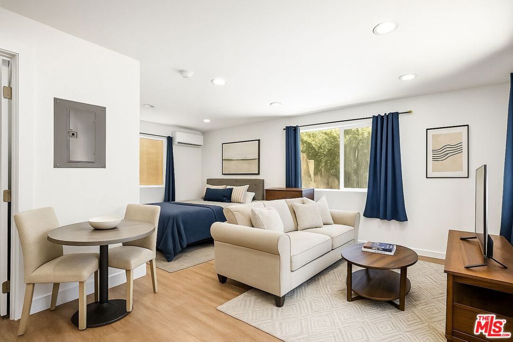 Experience the perfect blend of comfort, privacy, and convenience in this beautifully designed detached ADU located in the heart of Melrose Hill, just moments from Larchmont Village, Koreatown, and Hollywood. This thoughtfully crafted studio-style ADU offers an open floor plan that maximizes space and natural light. Inside, you'll find a full kitchen with modern cabinetry, quartz countertops, and stainless steel appliances, along with a full bathroom featuring a shower and tub combo. The unit includes a closet for storage, independent walls for privacy, and a quiet, separate entrance away from the main home perfect for anyone seeking a peaceful retreat in the middle of the city. Enjoy the comfort of modern living in a prime central location with easy access to restaurants, shops, studios, and major freeways.