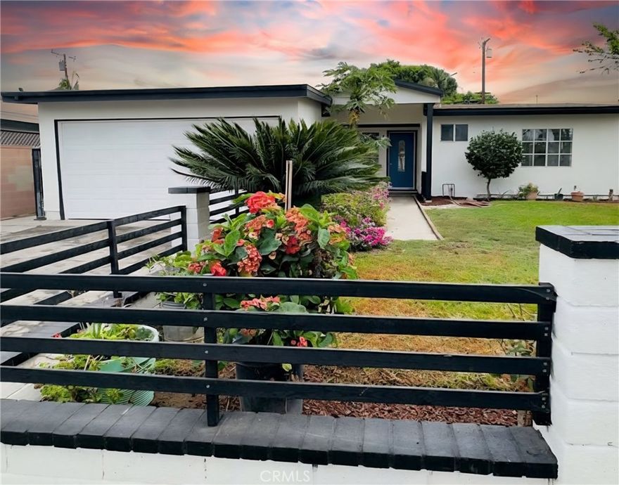 La Puente 4 Bed+ 2 Bath, Turnkey home won’t last! Bonus enclosed patio can be used as 5th bedroom. Enjoy year-round comfort with a brand-new AC system, new AC ducts, a new furnace for heating, and a new water heating, ensuring efficiency. Renovated Home with Modern Upgrades, High Ceilings, and Fruit Trees Two car attached garage can be converted to an income producing ADU.
The entire property features fresh new paint, creating a clean and inviting atmosphere.The home also features brand-new flooring, upgraded bathrooms with modern finishes, and stylish new ceiling lighting that enhances every room. The heart of the home, the kitchen, has been completely redesigned with all-new cabinetry, countertops, and appliances, ideal for both everyday living and entertaining.