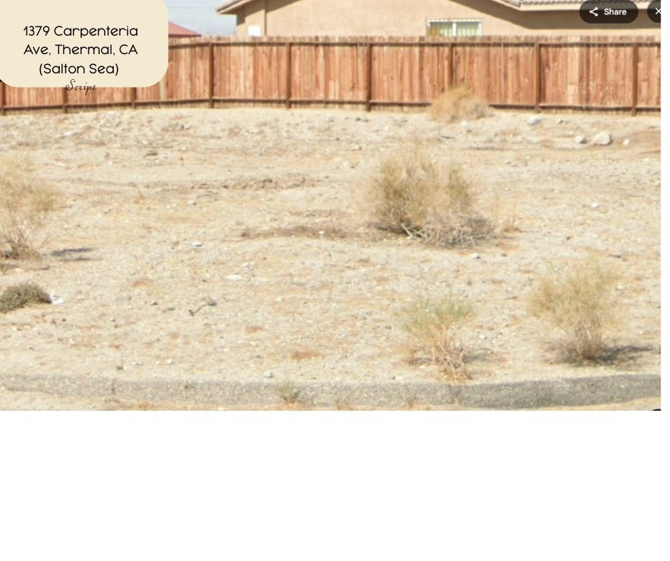 Opportunity Awaits at Salton Sea
Take advantage of this finished ¼-acre corner lot located reasonably back from the Salton Sea, nestled inside the community. Situated on paved Carpenteria Avenue, this fenced parcel is ready for your vision—with electric and water utilities nearby and homes already built on the street. Sewer is available for hookup, per Salton Sea Community District for only $3700. Whether you're looking to build a weekend retreat, investment property, or long-term residence, this lot is ideally located for easy access. Manufactured homes are permissible.
The neighborhood features wide-open skies, mountain views, and a growing community of homeowners and investors taking advantage of the region’s affordability and potential. Located within the Thermal Beach Club and Lithium Valley corridor, this area is drawing renewed attention for its future development. No HOA, low property taxes, and proximity to Highway 86 make this an accessible and exciting land opportunity.
Zoned for residential use—bring your plans or home delivery and build your future! Note the attachments per the county.