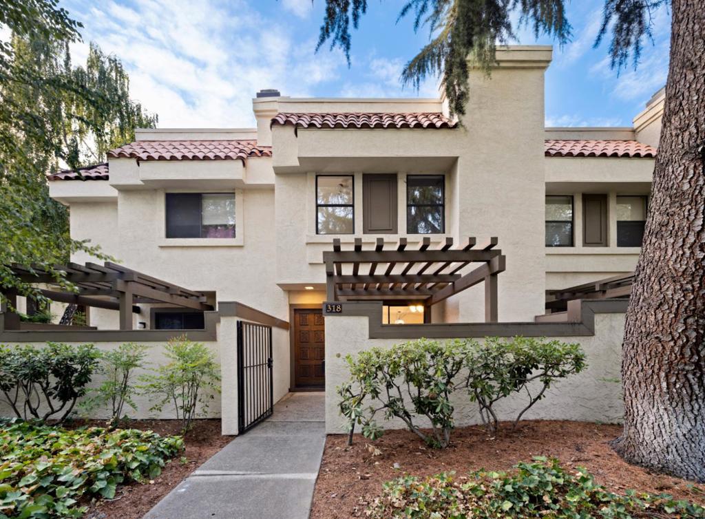Tucked into a quiet, private corner of the Main Chance Estates community, this move-in-ready 3-bed, 2.5-bath townhome offers a fantastic layout w/ hardwood floors throughout. The spacious living area opens to a private patio, & the open-concept kitchen/dining space. Front & back patios extend the living space outdoors, perfect for relaxing or entertaining. The freshly painted interior, including kitchen, walls, ceilings & baseboards bright & refreshed. The kitchen offers ample cabinetry, an additional dining nook, & a nearby gas line for future upgrades. Recent updates include the range, microwave, water heater & disposal (all within 4 years). AC keeps the home cool, while energy bills stay impressively low. Additional highlights include a large entry walk-in closet, potential for a yard shed, & a deeded garage space just steps away. HOA covers exterior maintenance & water for convenient, low-maintenance living. Residents enjoy resort-style amenities: pool, tennis courts, & movie nights all in a walkable, pet-friendly neighborhood. Top-rated schools (Walnut Heights Elem, Las Lomas High) & unbeatable walkability to BART, Iron Horse Trail, downtown, parks, farmers market & library are all nearby. Quick access to Hwy 680/24 & a variety of restaurants & cafes just blocks away.