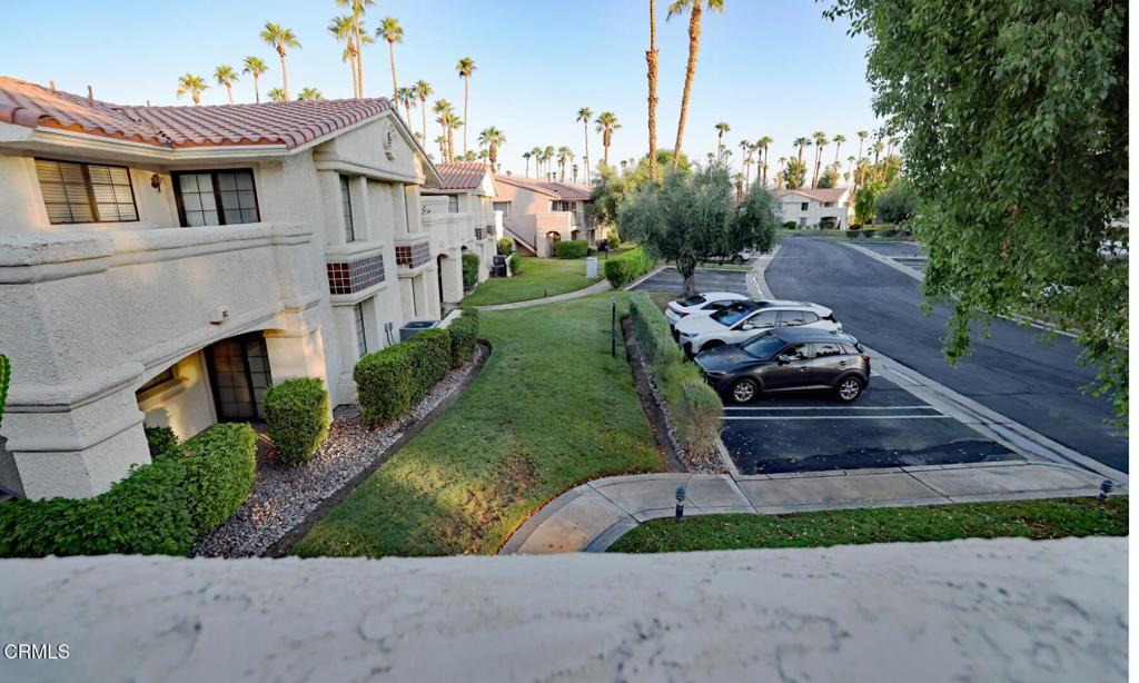 Stunning 2-Bedroom, 2-Bath Condo in South Palm Springs near the new Prescott Preserve, with Breathtaking Mountain Views!Nestled in a prime location on fee land, this beautifully upgraded condo offers the perfect blend of luxury and convenience. Enjoy spacious living with two generously sized bedrooms and two modern bathrooms, ideal for relaxation or entertaining. Enjoy panoramic views from the two balconies or the bright and airy rooms, which are enhanced by generous natural light and a magnificent high ceiling. The home shows the owners' exquisite taste that boasts high-end upgrades, including elegant plantation shutters and sleek granite countertops. The master bathroom has been thoughtfully designed with new, high-quality finishes. There is a touch of sophistication to every space.Steps away from a sparkling community pool and tennis/ pickle ball courts, this property provides a tranquil retreat while being close to all Palm Springs amenitiesa'dining, shopping, and entertainment are just minutes away. Perfect for those seeking a low-maintenance lifestyle in a vibrant desert oasis. Don't miss this opportunity to own a piece of paradise!