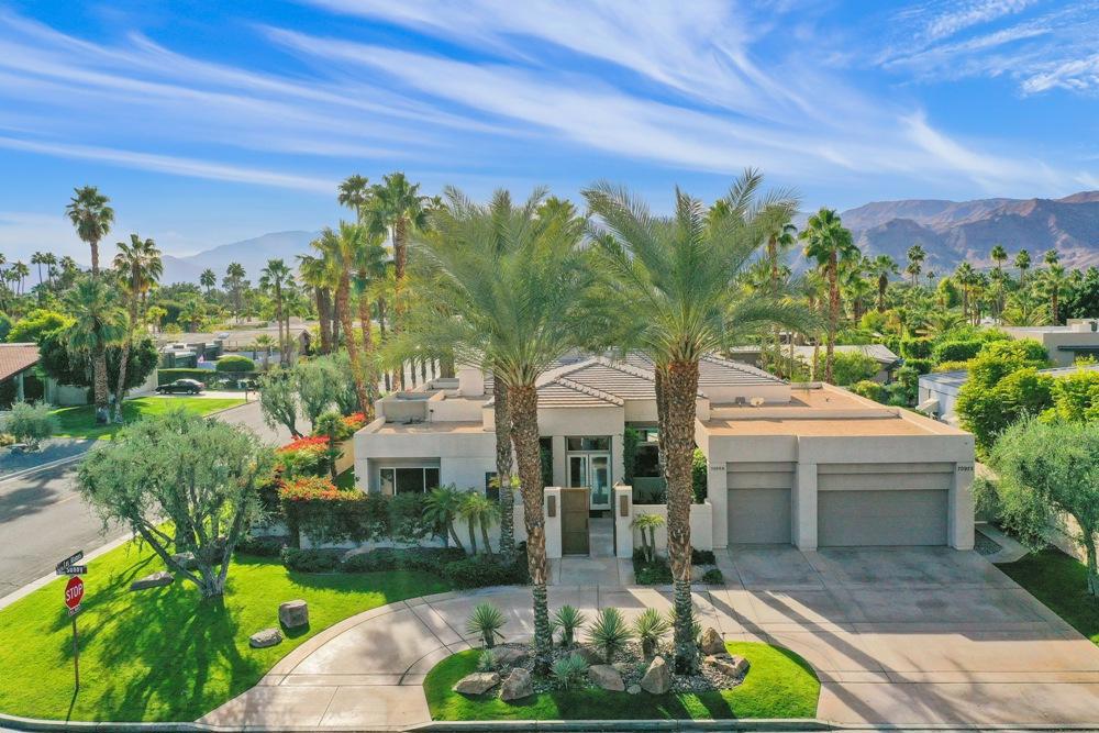 Located in the heart of Rancho Mirage. Minutes away from Tamarisk Country Club and Morningside Country Club. The perfect central location in Rancho Mirage! This wonderful 4 bedroom, 4 bath home is new to the vacation market. Much in demand open, split floor plan with great room, formal dining room, media room with super-sized TV and adjacent game room. Large master that enjoys those south mountain views across the sparkling pool and lush backyard. Fourth bedroom is equipped as an office/gym/TV room with convertible sofa. Owner will convert to bedroom upon request.Fabulous South facing outdoor living area with pool & spa is surrounded by spectacular mountain views. Enjoy outside relaxation, al fresco dining on the sprawling patio with BBQ island, cozy fire-pit and plenty of deck making this your perfect vacation home.