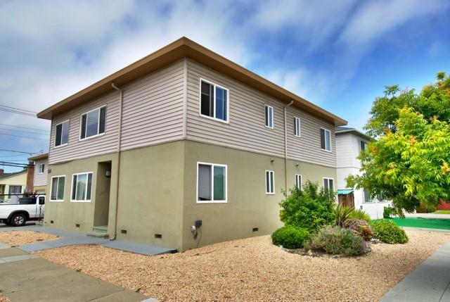 Excellent location close proximity to Burlingame and San Mateo. Nicely updated ground floor unit with laminate floors, dbl pane windows, gas stove, dishwasher, newer cabinets and counters. Comes with FULLY ENCLOSED GARAGE. Can also park behind garage door so 2 spaces.