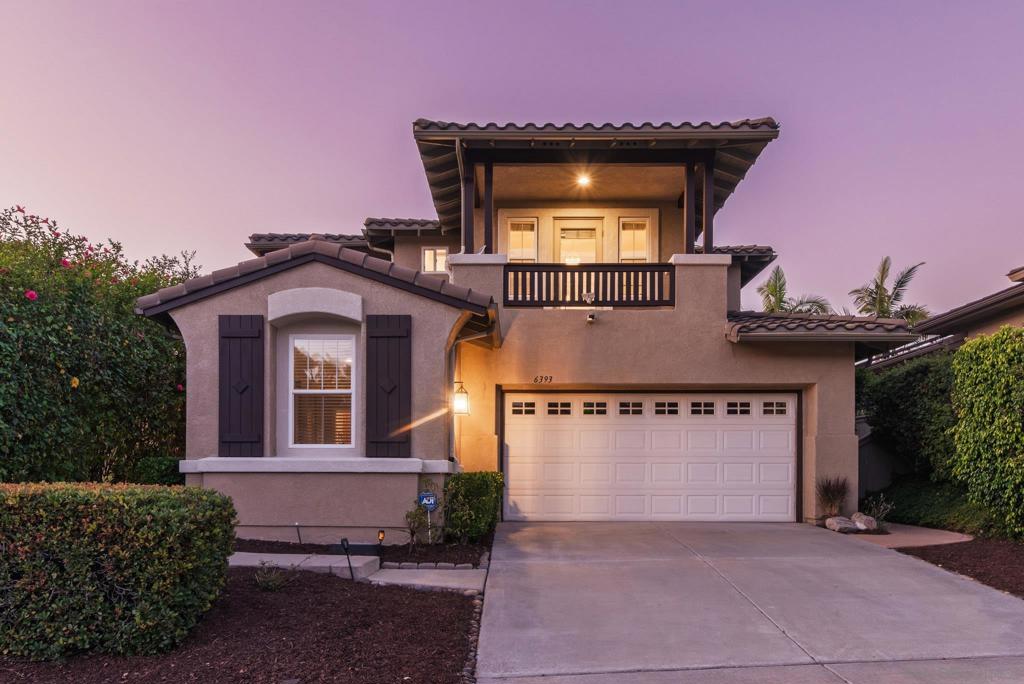 Located in the sought-after neighborhood of Rancho Carrillo, this 5-bedroom, 3-bath home offers 3,005 sqft of refined living space. The formal living room’s high ceilings, large windows, & abundance of natural light perfectly accentuate the dining room which is accented by architectural pillars & a modern chandelier. These spaces combine to create an inviting setting for gatherings & special occasions. The kitchen offers white cabinetry, dark stone countertops, walk-in pantry, large center island, & french doors that open to a picturesque backyard. Adjacent to the kitchen, the family room connects to a private flex space—ideal for a gym, game room, or office. A private bedroom & full bath are also located on the 1st floor, providing flexibility for guests or multigenerational living. Upstairs, the primary suite includes a sitting area & redesigned en suite bath w/ soaking tub, & dual vanities. 2 secondary bedrooms are down the hall along with an updated bathroom & ample hallway storage. Additional highlights include neutral paint, hardwood flooring, whole-home fan, dual AC units, recently installed water heater, & paid solar. The backyard offers a romantic gazebo, fire pit w/ built-in seating, & mature landscaping for added privacy. Enjoy the benefits of living in Rancho Carrillo: meet your new neighbors at one of the many HOA sponsored events, spend an afternoon poolside at the clubhouse, take a stroll to the historic Leo Carillo Ranch Park, catch a glimpse of the beautiful peacocks who live nearby, or visit The Square at Bressi Ranch for an afternoon of shopping & dining.
