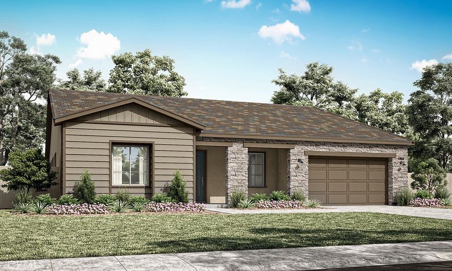 Welcome to our Meadowlark plan 1, this four-bedroom, two and a half bath home has great flow and plenty of space for entertaining and cozy nights. This includes a well-appointed kitchen and dreamy walk-in pantry – the delight of gourmet chefs and serious snackers alike. White cabinets with upgraded cafe appliances, designer curated cabinets with soft close drawers, custom quartz counter tops, and an extended wrapped island. This home is full of upgrades and ready to welcome you home. Ready for quick Move In.