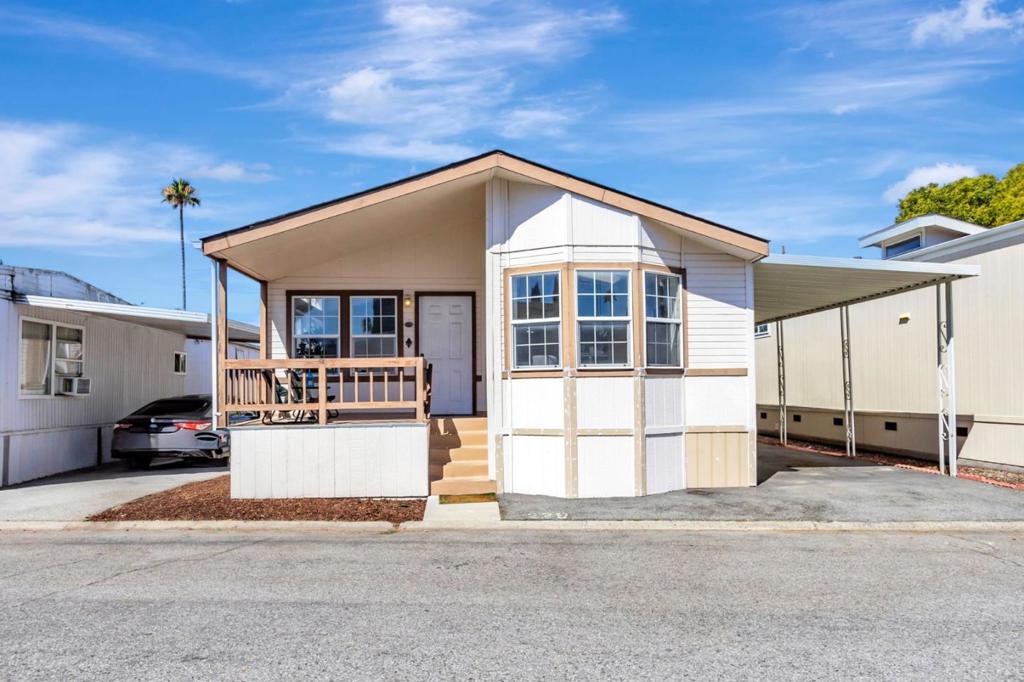Dont miss this beautifully maintained home in the highly desirable Town & Country Mobile Home Park, a 55+ senior community in San Jose's Blossom Hill area! Offering approximately 1,344 sq. ft. of living space, this home features 2 bedrooms, 2 fully renovated bathrooms, and a versatile den - perfect as a third bedroom or home office. Enjoy fresh interior paint, a bright living room filled with natural light, updated light fixtures, ceiling fans, and laminate flooring throughout. The kitchen includes plenty ample cabinet space, a pantry, and brand-new stainless-steel appliances. Both the den and guest bedroom are generously sized with easy access to the hall bathroom. The primary suite boasts a large walk-in closet and an updated en-suite bathroom with a soaking tub, large vanity, and a separate walk-in shower. Residents enjoy access to a clubhouse, swimming pool, community events, and beautifully maintained common areas. This peaceful, friendly neighborhood is ideally located near Oakridge Mall, shopping, restaurants, Downtown San Jose, Almaden Valley, and major highways. With affordable space rent and a relaxed, low-maintenance lifestyle, this home is perfect for those looking to downsize without compromise and is the perfect place to call this home! Schedule your visit today!