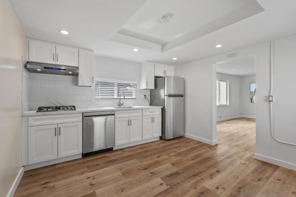 A Beautifully Remodeled 2 Bed, 1 Bath Casita in Imperial Beach! This unit has been thoughtfully renovated to offer a comfortable and modern living experience. You'll find two spacious bedrooms, each with its own private entrance and each will have it's own cozy outdoor/courtyard and patio, perfect for your relaxation. Inside, the entire unit has been given a fresh look, including new windows, a modern kitchen, a sparkling bathroom, and stylish laminate flooring. For your convenience, it comes equipped with AC, a dishwasher, and your very own brand new washer and dryer. If you're looking for a comfortable, private and very functional floor plan this is a fantastic choice. Contact us today to schedule a viewing and see for yourself!