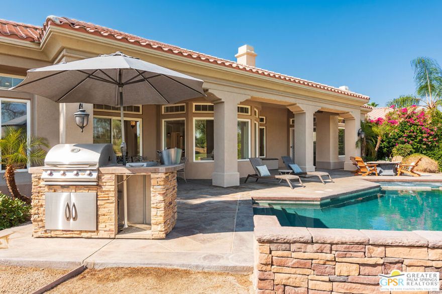 Escape the cold and soak up the sun in Rancho Mirage! Take advantage of a limited-time opportunity to lease this luxury desert retreat at a special rate available only for November and December 2025.  Welcome to your private desert escape in the heart of Rancho Mirage! Perfectly positioned on the Mission Hills North Gary Player Signature Course, this luxury lease in Mira Vista offers style, comfort, and resort living all in one. With over 4,000 sq. ft. of modern living space, 4 bedrooms, and 4 baths, every detail was crafted for relaxation and entertaining. The entry opens to an airy great room with soaring ceilings, a statement fireplace, and a sleek wet barideal for hosting or unwinding in style. The chef's kitchen is equipped with granite countertops, stainless appliances, and a seamless flow to the dining area for effortless gatherings. The spacious primary suite overlooks the fairway and features a spa-style bath with soaking tub, walk-in shower, and dual vanities. Three additional ensuite bedrooms provide comfort and privacy for guests.Set on a generous 0.32-acre lot fronting the fairway with no neighbors across the green, the property delivers exceptional privacy. Step outside and embrace the ultimate desert lifestyle. Swim in the sparkling saltwater pool, soak in the spa, grill at the built-in BBQ, or unwind by the fire feature as the sun sets over the mountains. The outdoor space is fully equipped with a misting system, built-in gas heaters and expansive covered patioperfect from sunup to starlight. This turnkey furnished home also includes a 3-car garage with EV charger. Mira Vista residents enjoy 24-hour guard-gated security, a heated community pool and spa, tennis and pickleball courts, and included internet. Close to world-class shopping, dining, Agua Caliente Resort, and Disney's Cotino. For professionals, you'll appreciate being mere minutes from Eisenhower Medical Center, making this a smart choice for seasonal stays, long-term leases or both. Available furnished for seasonal or long-term lease. Rental Rates vary based on length of stay and time of year. Call for details.