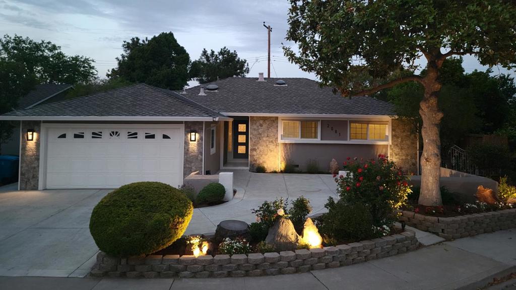 This stunning remodeled 3 bed, 2 bath oasis was created to be inviting to entertain friends and family. The kitchen has an open eat in peninsula design, new appliances, soft close cabinet and drawers, with elegant granite and under cabinets lighting to accentuate the breathtaking backsplash. The interior has been fully updated with new copper plumbing, electrical and breaker panel, with sky lights, LED lighting, and foil blanket insulation in attic & garage for greater R-Value The lush garden, on water saving drip irrigation with a peaceful waterfall, pond & covered deck is a delight. The front has a grand functional patio. This is a stand out at the end of this quiet cul-de-sac. The relaxing waterfall in the front entry will certainly be something everyone talks about. New crown molding, trim, doors, handle hardware and double pane windows architecturally pop throughout. All bathrooms have been renovated. The spacious master bedroom suite opens to the back patio. No deaths in the home