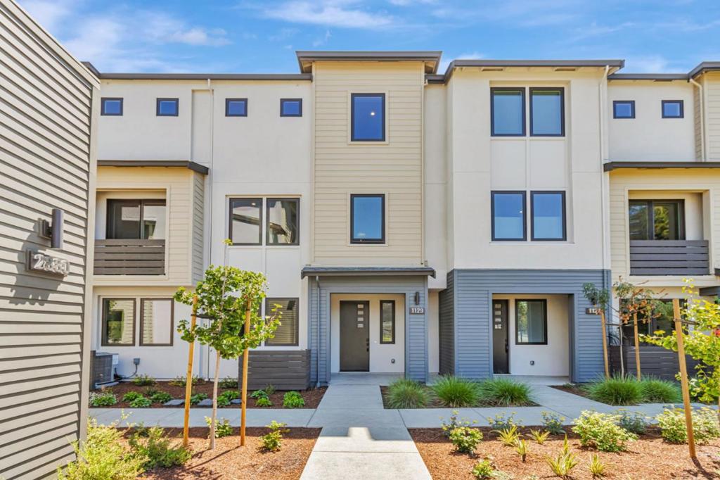 Brand-new, thoughtfully designed townhome offering 3 bedrooms and 3 full bathrooms across 1,436 sq. ft. of modern living space. This Plan 1 layout features a bright open-concept floor plan, ideal for both relaxing and entertaining. Bedroom 3 is conveniently located on the second floor near the kitchen and living area, perfect as a home office or guest suite. Designer-selected finishes valued at over $42K include Bosch appliances, soft-close white flat-panel cabinetry, and LED recessed lighting throughout. A popular choice among first-time buyers and small families alike. Located in 28Fifty by award-winning builder SummerHill Homes, a newly built community of 48 townhomes centered around a private community park. Situated in Palo Alto's desirable Midtown neighborhood, ranked the 17th most walkable in the city. This location offers convenient access to shopping, dining, parks, and transit. Zoned for top-rated schools: Palo Verde Elementary, J.L. Stanford Middle, and Palo Alto High. Don't miss your opportunity to own a brand-new home in one of Silicon Valleys most sought-after cities. Some images have been virtually staged for illustrative purposes. Schedule your tour today!