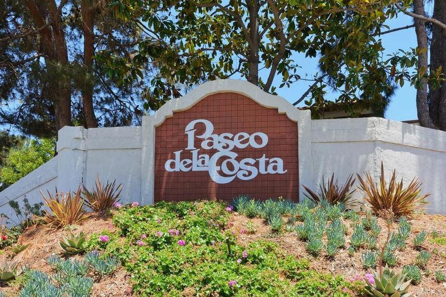 Updated top floor unit with excellent natural light throughout. Featuring newer appliances in kitchen, primary bath fully remodeled and 2nd bath also updated.  Skylights in living room, kitchen and baths offer good natural lighting. Walk to shopping, restaurants, movies. Near Omni La Costa Resort & Spa.  Close to award winning schools.