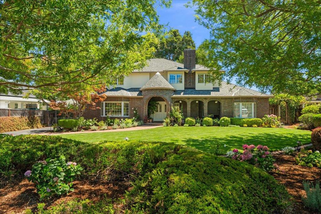 This exquisite home sits on a quiet mature street less than a mile from Los Altos village! It features a spacious layout with 5 bedrooms, two offices, a craft/study room, laundry room and 5.5 bathrooms with a total of 4,367 interior square feet and a 0.59 acre lot, with possibilities for an ADU. This home is conveniently located close to top Los Altos schools: Almond Elementary, Arden Egan Middle School and Los Altos High School. This home has been lovingly cared for and features two stories and plenty of room to house multiple generations! Throughout much of the home there are hardwood floors, five bedrooms, two formal offices, a French country kitchen, a basketball/sports court, a custom built play house, a fire pit, garage and large carport. This house has everything you'd need and more! Welcome home. Original home was built in 1949 but was almost entirely demolished, redesigned and built in 1985.
