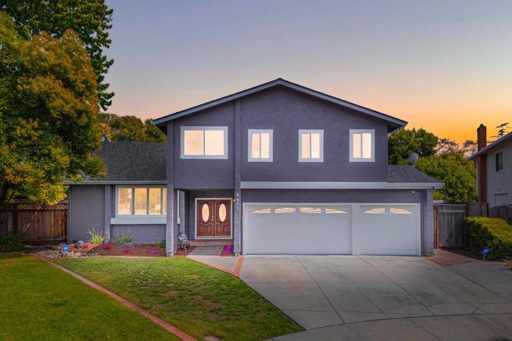 Welcome to this beautifully updated 5-bedroom, 3-bath home tucked away on a peaceful cul-de-sac in San Joses highly desirable Almaden Valley. With approximately 2,450 sq. ft. of living space, this well-designed two-story home offers comfort, style, and functionality. Fresh interior paint and carpet, soaring vaulted ceilings, and abundant natural light create a warm and inviting atmosphere throughout. Two of the three bathrooms have been thoughtfully renovated with sleek, modern finishes. The spacious primary suite features hillside views and a generous walk-in closet. The heart of the home includes flexible living and dining spaces ideal for entertaining or everyday living. The expansive 8,550 sq. ft. pie-shaped lot provides a private backyardperfect for outdoor gatherings, gardening, or summer barbecues. Dual-pane windows, a newer roof, and a 3-car garage with plenty of storage offer lasting peace of mind. Enjoy nearby Almaden Quicksilver Parks hiking and biking trails, Almaden Golf & Country Club, and convenient access to shopping, dining, and major commute routes. Located within a top-rated school district and walkable to Castillero Middle School, this home checks all the boxes.