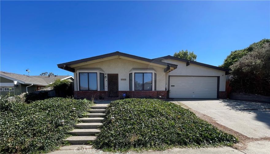 Inviting single level 4 Bed 2 bath home located in a highly desirable neighborhood.  Open kitchen with breakfast bar and sunny dining area.  Vaulted ceilings, Brick Fireplace, Bay windows.  Large fully fenced backyard great for kids and pets, with patio and raised garden areas. Fruit Trees.  Laundry area in attached, direct access 2-car garage.  Owner installed New Roof 4 years ago.  Great location close to Shopping, Schools, Park, Laguna Lake, and Golf Course.  9 miles from Pismo Beach!  5.2 miles from San Luis Obispo Regional Airport. 1.4 miles from King Hiking Trail in the Irish Hills Natural Reserve.  Within 2 miles of Home Depot, Costco, Trader Joe's, Home Goods, Olive Garden, Dick's Sporting Goods, CVS, Gas Stations, Auto Dealers, McDonald's, Denny's, IHOP, Ross, Nordstrom, Best Buy, grocery stores and much more!