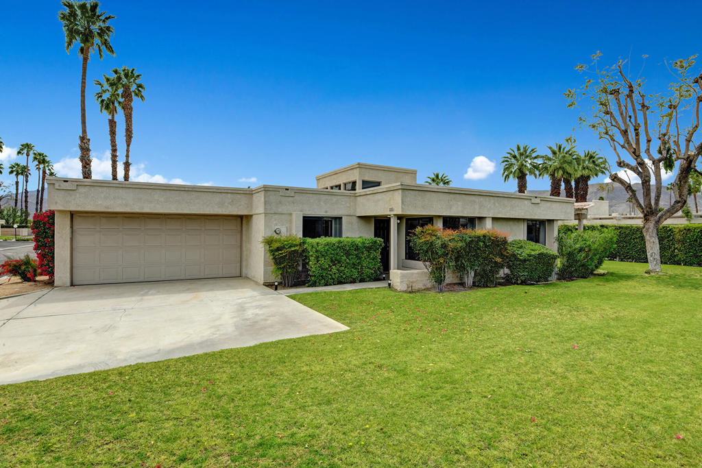 Looking for peace and serenity. Welcome to Wedgewood Glen, an intimate community of just 38 homes in the heart of Palm Desert. This is a quiet, manicured neighborhood that feels worlds away from the busier developments nearby. This desirable end-unit condo provides added privacy and a turnkey living experience in a garden like setting.Inside, you'll find 2 bedrooms and 2 baths, a well-appointed kitchen, and comfortable living spaces with newer TVs in the living room and both bedrooms. A 2-car attached garage with full-size washer and dryer adds convenience.Step outside to enjoy well-manicured grounds, two community pools/spas, and a tennis court. Convenient prime location is near shopping, dining, entertainment, Palm Desert Civic Center Park, and local schools. Whether you're enjoying the desert full-time or just for the season, this home offers flexibility for both short- and long-term stays. Seasonal Rental Terms: January-May: $3,500/month. June-December: $3,000/month. Security Deposit: $2,000 | Cleaning Fee: $300. Don't miss this rare opportunity to lease in one of Palm Desert's most peaceful and well-kept communities.