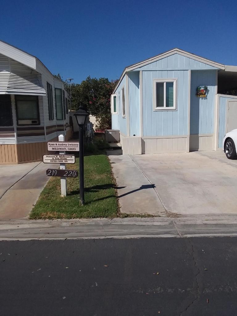 This Upgraded Fleetwood Park Model is ready to move-in. A Major renovation almost a year ago included flooring, new skylights,new windows, new paint, new walk-in tile shower w/glass door, new LED lighting, new dishwasher, new microwave, new blinds, new indoor?outdoor carpeting on deck and also new updated furnishings. Rancho Casa Blanca (RCB) features a beautifully landscaped 80-acre property with 801 individual Park Model homes/or RV sites, Two large clubhouses that function as social hubs & 4 satellite buildings with laundry facilities, mailboxes, heated pools & relaxing spas. As an owner you will enjoy FREE GOLF on your 18-hole par 3 golf course, a 9-hole putting course, 2 practice chipping/putting greens, 6 heated pools/spas, 2 tennis courts, 8 pickle ball courts, shuffleboard courts, horseshoe pitch, fitness center & over 60 Clubs & Classes. This park has a limit of 270 day occupancy (not consecutive) out of 365 calendar year.Don''t miss out on this Move-in Ready Park Model.
