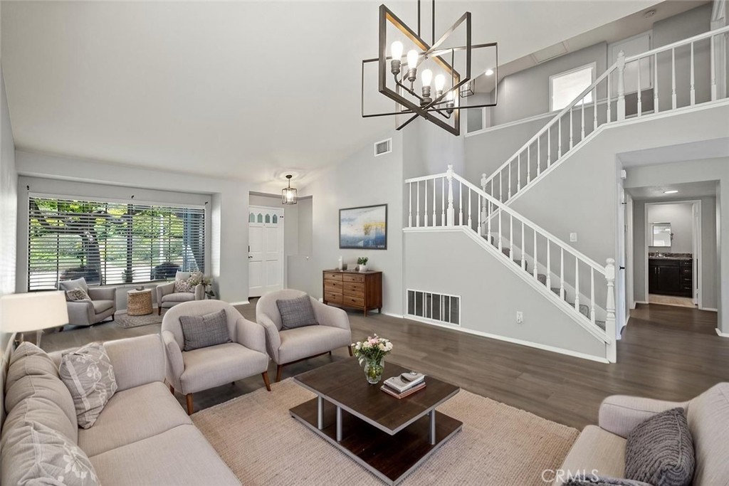 Introducing 41564 Big Sage Ct in the Heart of Temecula! As you walk into Home you're Greeted by Open Living Space with Vaulted Ceilings, a Remodeled Kitchen with Bar, followed by a Breakfast Nook and Beautiful Backyard Views! This 4 Bedroom 3 Bathroom Features a Modern Kitchen with Bar that Opens up to Dining and Living Room flooded with Natural Light from Open Back Yard with Unobstructed Views of Rolling Hills! Enjoy a New HVAC system and New Water Heater! This Community has One of the Lowest HOA's for the Area at only $62 a Month! There's One Bedroom and One Full Bathroom on First Level, a Three Car Garage, Laundry Room, a Large Driveway, and a Wide Street with No Neighbors in Front Making for Great Visitor Parking. This property also sits on a CUL-DE-SAC street for reduced traffic and has a Beautifully Landscaped Green Belt in front of Home! Enjoy Shopping, Dining, Entertainment, Wineries, in a Top-Rated School District All Within Minutes!
Highlights: CUL-DE-SAC / WIDE STREET/ GREENBELT IN FRONT/ VIEWS / 3 CAR GARAGE / MAIN LEVEL BED & FULL BATH / LOW HOA / LOW TAXES