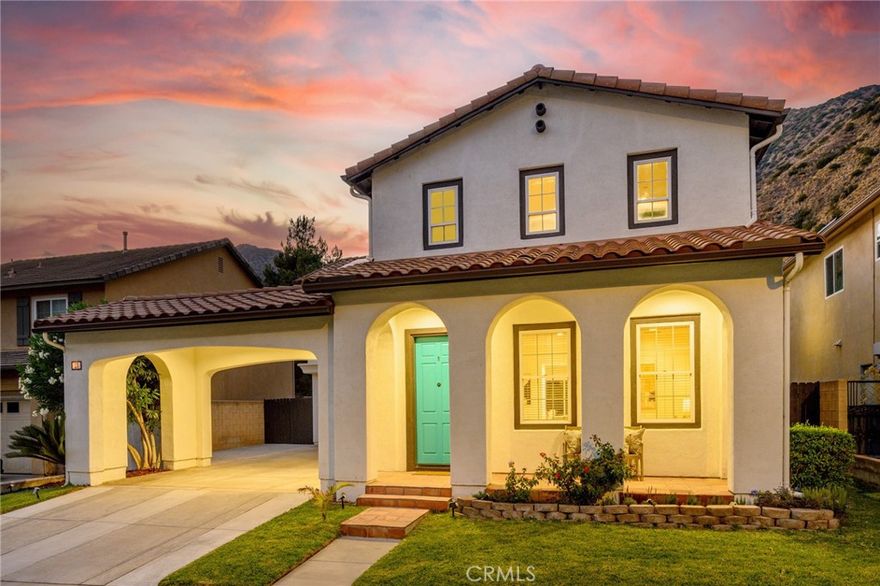 TURNKEY HOME! Nestled against the stunning backdrop of the San Gabriel Mountains and the scenic San Gabriel River, this beautifully remodeled 4-bedroom/3-bathroom Spanish-style home is located in the exclusive, gated Mountain Cove community — offering 24/7 security, peaceful surroundings, and resort-style amenities. 



Built in 2003 and meticulously updated, this move-in ready home boasts an open-concept modern floor plan with a formal living room and a spacious great room that seamlessly connects the remodeled kitchen, dining area, family room, and half bath. 



Home improvements include: September 2025 new interior paint throughout, 2023 new exterior paint, August 2025 kitchen remodel, 2023 primary suite bathroom remodel, 2022 new HVAC system (new central air & heat), 2023 new 30 year double layer underlayment roof, 2023 new Evervolt solar system (paid for, NOT leased), 2024 updated electrical, 2024 garage wired for dual EV car chargers, 2025 switches and outlets updated, 2023 new hot water heater, 2023 new rain gutters, 2024 new wifi connected smart sprinkler controller & updated irrigations system, and 2022 tented for termites. 



The remodeled kitchen features new quartz countertops, new porcelain kitchen sink with brass faucet, new stove top, and the kitchen cabinets have been freshly painted and adorned with new hardware.



Upstairs you’ll find four spacious bedrooms and two full baths. The primary suite is a true retreat with walk-in closet, and a luxurious remodeled bath that includes double sinks, soaking tub and separate shower. The primary suite shower features Carolina Bay polished ceramic turquoise tiles and the bathroom flooring is honed Bianco Carrara marble herringbone mosaic tile. The upstairs laundry room is centrally located for convenience. 



One of the highlights is the fourth bedroom, reimagined as a library with built-in bookcases that cleverly conceal a secret room—perfect as a hidden office, reading nook, or walk-in closet.



Mountain Cove is a storybook-like gated community with tree-lined streets, lush landscaping, and a welcoming small-town feel. HOA amenities include a resort-style pool, spa, clubhouse, park, and playground. Nature lovers will appreciate the nearby trails, perfect for hiking and biking.



This is a rare opportunity to own a turnkey home in one of the most picturesque and private communities in the San Gabriel Valley. Don’t miss your chance to enjoy the best of modern living, surrounded by nature!