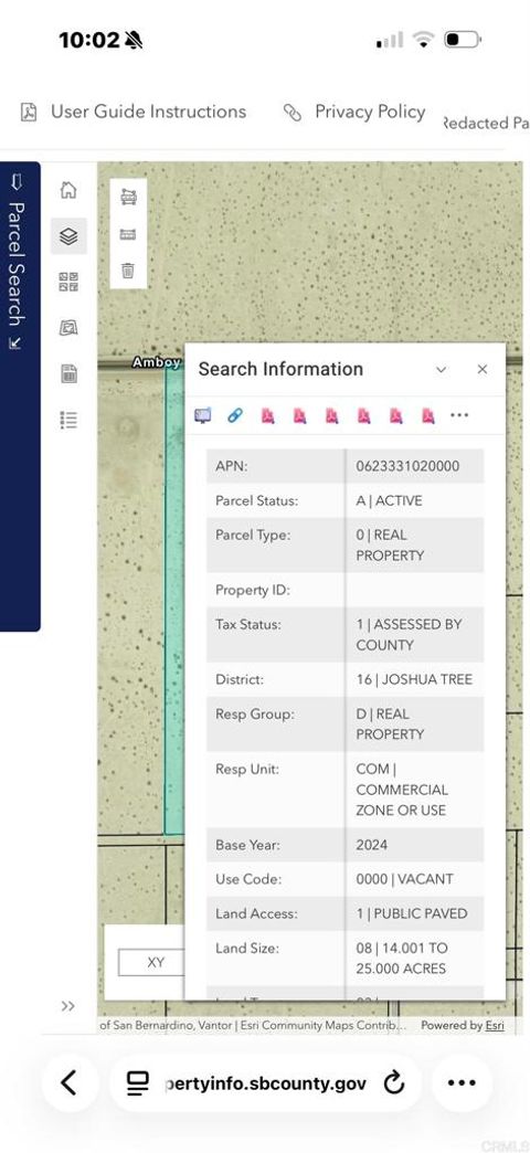 Amboy Road 29 Palms CA 92277