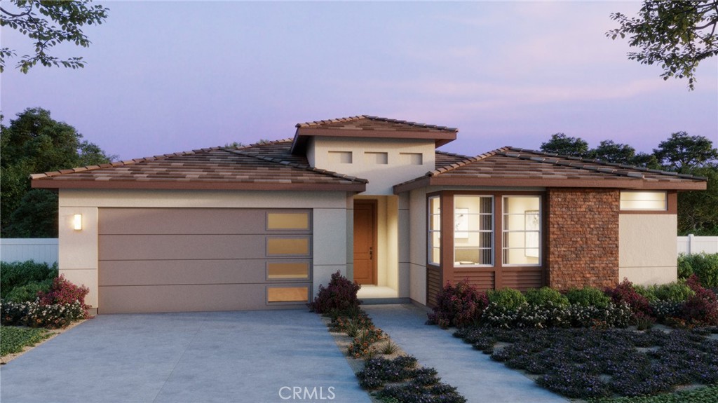 This spacious Plan 1 home offers 2,435 sq. ft., 3 bedrooms, 2 1/2 baths, home office, and an Extended California room for indoor-outdoor living. The gourmet kitchen features quartz counters, GE stainless steel appliances, and a 36" gas cooktop. An electric fireplace anchors the inviting family room. This home will be ready for move in October 2025, the buyer still has the opportunity to choose custom flooring!