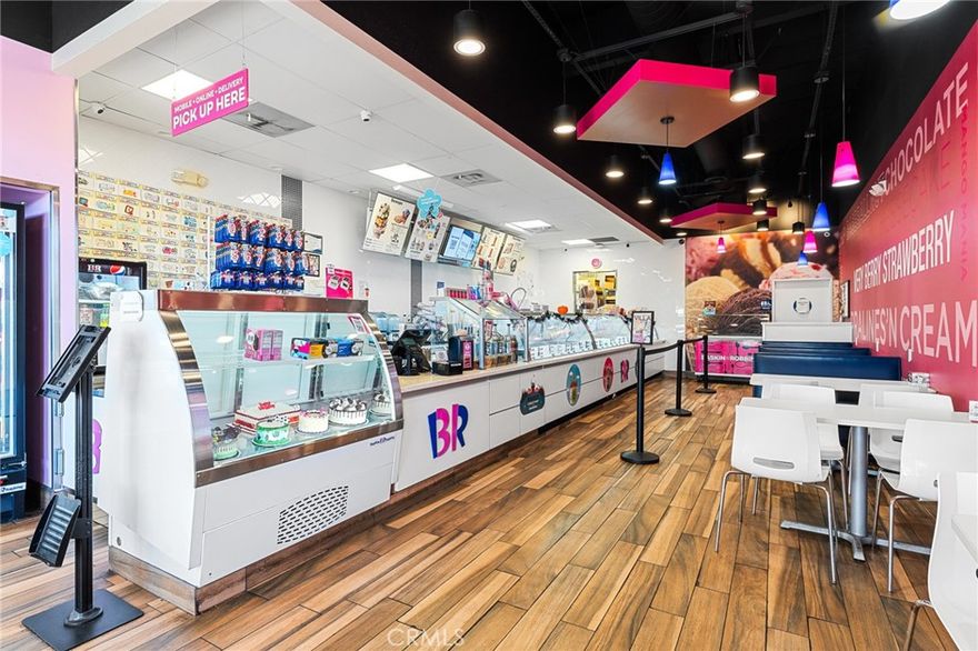 Step into success with this well-established Baskin Robbins located in a high-traffic shopping center anchored by Food 4 Less in this sought out side of Moreno Valley.
This store boasts a loyal customer base, with long-standing partnerships across local schools. Surrounded by 18 elementary schools within a 3-mile radius, this prime location offers incredible potential to expand on its existing catering business and school partnerships.
The sale also includes the store’s vibrant social media presence, featuring over 4,500 Instagram followers (@baskinrobbinsmoval) — a rare asset that drives engagement, catering orders, and reach across Moreno Valley. 
This is a turnkey franchise opportunity perfect for an ambitious owner-operator or investor looking to build on an already strong foundation. With the right energy and marketing push, there’s ample room to grow sales and profitability even further.