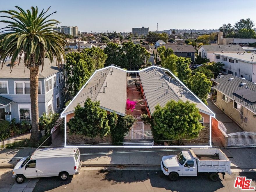 This exceptional investment opportunity features two adjacent fourplexes in the heart of San Pedro, California, each with its own Assessor's Parcel Number, comprising a total of eight single-story one-bedroom, one-bathroom units on a spacious 8,100 square-foot combined lot.  Currently delivering strong financial performance with a 6.05% cap rate and 11.25 gross rent multiplier, the property offers significant upside potential, projecting an 8.37% pro-forma cap rate and 8.87 pro-forma GRM through targeted rent increases and enhancements.  Its prime location, less than one mile from the iconic Los Angeles Waterfront, the transformative West Harbor development, the picturesque San Pedro Promenade, and the upcoming 6,200-seat waterfront amphitheater, positions it for substantial appreciation amid ongoing revitalization.  Fully gated for security and equipped with eight dedicated parking spaces, the asset is conveniently situated just a half-mile from key employment and tourism drivers, including the World Cruise Center, Battleship USS Iowa Museum, Los Angeles Maritime Museum, and the bustling Port of Los Angeles.  The expansive lot further unlocks future value through opportunities to add Accessory Dwelling Units (ADUs) or pursue redevelopment, making this a versatile and high-potential holding in a dynamic coastal market poised for growth.