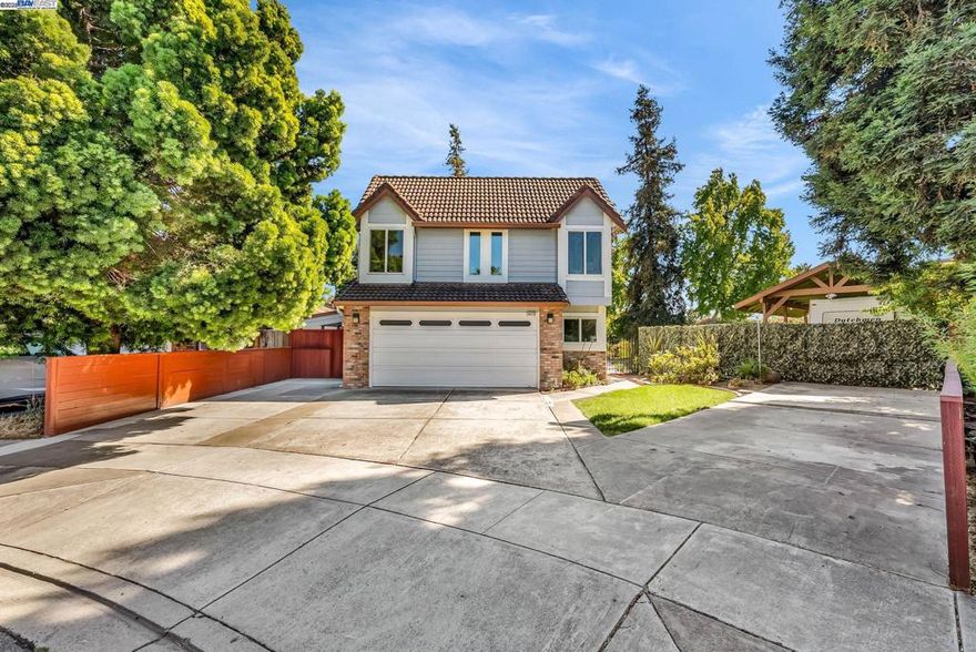 An ABSOLUTE MASTERPIECE at the end of a quiet cul-de-sac with breathtaking views of the Mission Foothills! One-of-a-kind UPDATED multi-generational estate! Situated comfortably on a premium 1/4 acre lot, this NORTH-FACING home has so much to offer in one of Fremont's most coveted neighborhoods! The moment you enter, you're greeted by a vast & spacious open-concept floor plan that is bright, warm, & inviting. Some of the modern finishes include… Kitchen with stone counters & matching backsplash, a breakfast bar island, abundance of cabinet storage, & stainless steel appliances * Refreshed bathrooms with contemporary tile * Newly refinished hardwood floors * Decorative window & door casings * Recessed LED lighting * Triple pane windows * Newer HVAC * Owned solar * H2O filter * & MORE. A COMPLETELY SEPARATE 1 bed/1 bath Dutchmen, with an additional detached laundry room, is perfect for multi-generational living, out-of-town guests, or simply a work-from-home office space. The private back yard is EXPANSIVE, creating various spaces for entertainment & relaxation. Located for convenience & lifestyle, enjoy easy access to Whole Foods, Sprouts, Fremont HUB, plenty of shopping/dining, & Fremont's TOP RATED schools! This is not a MUST SEE, this is a MUST HAVE!