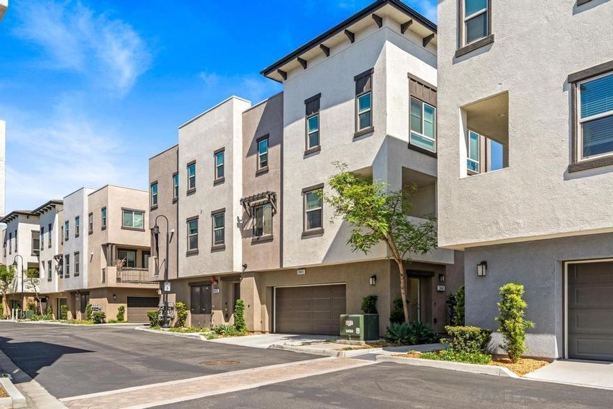 Excellent Location at the Crossroads of Carlsbad and San Marcos! This end-unit home combines newer construction with stylish designer finishes, perfect for today’s discerning buyer. The open-concept layout seamlessly connects the kitchen, dining, and living areas, highlighted by luxury vinyl plank flooring and beautiful tile accents in the kitchen and baths.Enjoy abundant natural light, a quiet gated setting, and the convenience of a two-car garage. Community amenities include a sparkling pool, while the surrounding area offers the very best of coastal living—beaches, breweries, Bressi Ranch shopping, and a foodie’s paradise of restaurants all nearby.A must-see property that blends modern design with an unbeatable lifestyle location!
