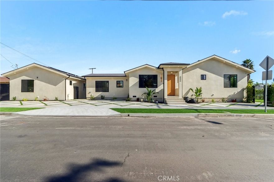 A Rare North Hollywood Offering — Custom-Built Estate with Brand New ADU & JADU.  Discover an extraordinary opportunity to own a meticulously crafted, fully upgraded home with both a newly constructed 2-bedroom ADU and a 1-bedroom JADU in one of North Hollywood’s most coveted neighborhoods. No expense was spared—hundreds of thousands of dollars in designer upgrades elevate every inch of this exceptional property. Main Residence (4 Beds | 3 Baths) - Step into an elegant, sun-filled living room highlighted by a stunning modern fireplace, seamlessly flowing into a bespoke chef’s kitchen complete with a generous center island, quartz countertops, and premium stainless-steel appliances. A dedicated dining area opens to a private entertainer’s backyard, featuring a covered patio, built-in BBQ, and cozy fire pit—perfect for hosting gatherings year-round.  The home boasts laminate flooring throughout, surround-sound speakers, and beautifully crafted custom closets. The primary suite offers a spacious walk-in closet with custom built-ins and a luxurious spa-inspired bathroom with dual sinks and a walk-in shower wrapped in floor-to-ceiling tile. Brand New ADU (2 Beds | 2 Baths) - The detached ADU showcases an airy open floor plan with a large living area that flows into a modern kitchen featuring a center island, quartz counters, and stainless-steel appliances. Ideal for guests, rental income, or multi-generational living.  JADU (1 Bed | 1 Bath) - The thoughtfully designed JADU offers an efficient layout with its own kitchen, living area, and bedroom—perfect for an office, studio, or additional income opportunity.
Property Highlights - Each unit has a private entrance - Separate electrical meters and individual laundry units - Tankless water heaters in all units - Designer finishes and high-quality craftsmanship throughout.  The owner’s passion for perfection is evident from the moment you step inside. This is a true turnkey luxury compound—ideal for investors, multi-family living, or anyone seeking a custom home with exceptional versatility and style.