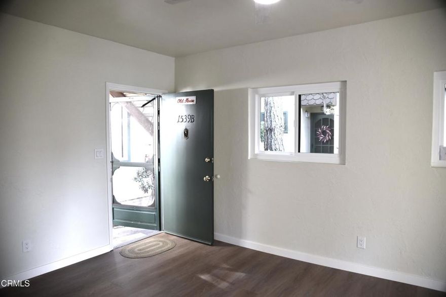 Nicely Updated/Renovated Unit.  New Kitchen Appliances, New Windows, Paint, &  Laminate Flooring throughout.  Updated bath.  Walking distance to Ventura Beach, on Vista del Mar Dr, and adjacent to the Pierpont Racquet Club. Common area pool + picnic/greenbelt area w/ barbecue. Common laundry. Private, unique setting, landscaped views of common area. Gated entry. 1 car carport parking space only (please note - offsite parking is extremely limited). No dogs. Inside Cat negotiable.  Shown by appointment only.  Please email Lynn or Kristina to be prescreened for a showing.  Good Credit a Must.