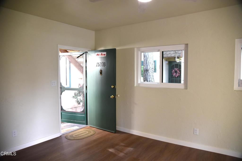 Updates to Kitchen & Bath, New Windows & Paint, laminate flooring throughout. Walking distance to Ventura Beach, on Vista del Mar Dr, and adjacent to the Pierpont Racquet Club. Common area pool + picnic/greenbelt area w/ barbecue. Common laundry. Private, unique setting, landscaped views of common area. Gated entry. 1 car carport parking space only (please note - offsite parking is extremely limited). No dogs. Inside Cat negotiable. Shown by appointment only. Please email Kristina at villaboccali@gmail.com to be prescreened for a showing. Good Credit a Must.