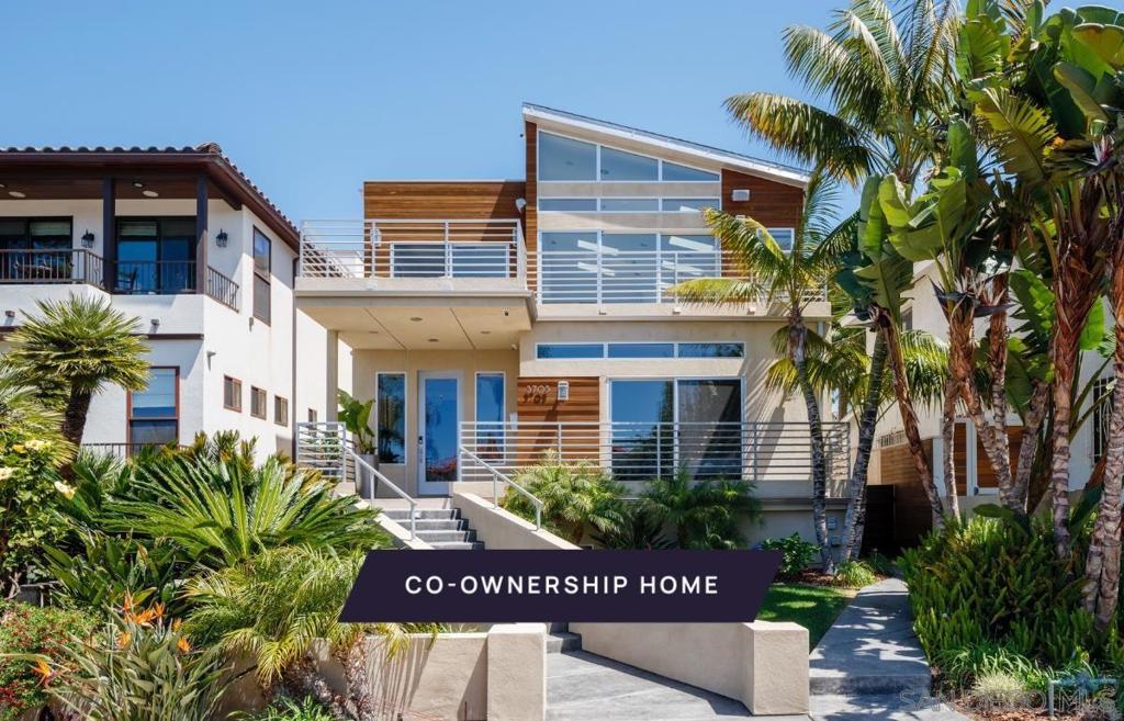 New co-ownership oppportunity: Own one-eighth of this professionally managed, turnkey home. Entertaining is a breeze in Sail Bay, a bright Crown Point contemporary just a block from Sail Bay. Two roomy terraces, a vast rooftop deck and a sunny open concept great room are ideal for indoor-outdoor living. The spacious second-floor living/dining/kitchen area features soaring ceilings, 8 skylights, a sleek fireplace and doors to a terrace with bay views. The kitchen is chef-ready, with a large waterfall island, stainless steel appliances and tiled backsplash. Beyond the great room is a movie room that opens to a second terrace equipped with a dining table and built-in grill. Take the stairs to the spectacular rooftop deck offering a built-in gas fireplace and bar seating serving up year-round sunset views. There are three first-floor bedrooms, including the sophisticated primary suite with an en suite bathroom featuring a soaking tub, tiled shower and dual-sink vanity. The home, walkable to the bay and great restaurants, has a 3-car garage port. The home comes fully furnished and professionally decorated.