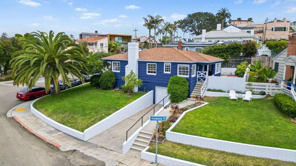 First time on the market since originally built. Rare single-family house on a corner lot in the heart of La Jolla Village. House was hand-built using quality materials and exemplifies a charming beach cottage. Enjoy all the benefits of single family, but also living in the heart of the vibrant village of La Jolla. You will love the front yard, side yard and completely private backyard, as well as garage and driveway for two additional cars. Zoned RS1-7 30 ft height limit which means 2nd story ocean view potential. Entire exterior and all retainimng walls just professionally painted! Original hardwood floors were refinished and are fabulous. Entire inside has been freshly painted. Kitchen and main bathroom updated. House has been very well-maintained by the original owners. Fabulous opportunity to enjoy it as it is or remodel it to your liking. Unbeatable location and potential.