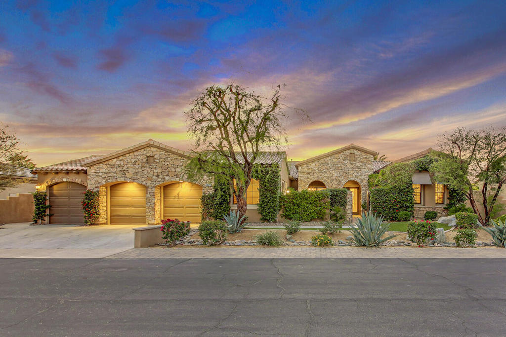 **Finally the BIG model Montage is on the market** Discover this coveted Montage home, ideally situated just a short stroll from the Polo Grounds--host of the Coachella and Stagecoach festivals. This premier neighborhood has consistently excelled as a top-performing Airbnb destination for seven consecutive years for many reasons. Enjoy proximity to renowned golf courses, the Indian Wells Tennis Garden, and the stunning Joshua Tree National Park.This professionally decorated residence features a separate casita with its own entrance and full bath, making it a perfect little guest house. The chef's kitchen boasts high-end stainless steel appliances, a built in ice maker, a huge wine fridge, and an espresso machine, complemented by upgraded cabinets, wood shutters, and elegant crown molding throughout. The expansive backyard offers a huge 6.5 ft deep pool, spa, firepit, putting green and a professional ping pong table, framed by 25-foot tall ficus trees in back & on both sides for enhanced privacy. With the potential to upgrade to a 7-bedroom, 6-bathroom home--plans and bids are available--this property is a prime opportunity. Don't miss your chance to own this remarkable Montage home!With it's high end amenities & huge square footage, it's in a class of it's own compared to other Montages.