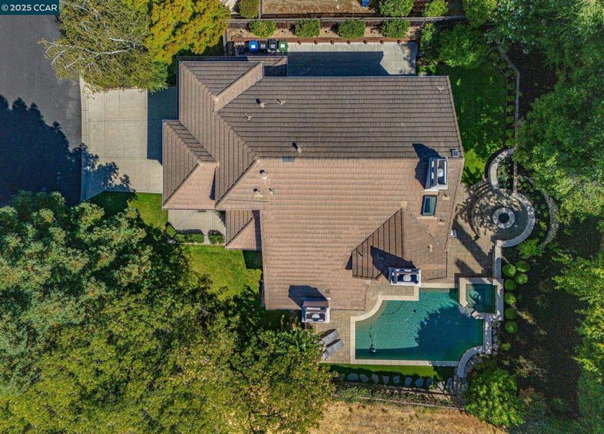 Price Adjustment to $2,249,000** AND Open SAT 1-3 (Oct 11) *End-of-court privacy meets resort-style living in this 4-bedroom Stonegate retreat with a sparkling saltwater POOL & SPA, outdoor living areas, gorgeous VIEW, in an exclusive gated community in Alamo.  Discover refined living in this beautifully maintained two-story home, perfectly positioned at the end of a court in the prestigious, guard-gated Stonegate community. With 4 bedrooms, 2.5 baths, and 2,828 sq ft of thoughtfully designed living space, this home offers both privacy and comfort in one of Alamo’s most sought-after neighborhoods.  The property sits on a 9,800 sq ft lot with only two neighbors, open space/trail to the right-hand side. The lush backyard is stunning with a refreshing pool/spa, perfect for outdoor entertaining. Inside, expansive living spaces, a chef’s kitchen, and a welcoming family room create the perfect setting for both relaxing and hosting. A freshly painted interior and exterior make this beautiful home move-in ready & a three-car garage provides abundant storage. Residents of Stonegate enjoy 24/7 guarded entry & private tennis courts, all just minutes to Livorna Park, top-rated schools & downtown Alamo.